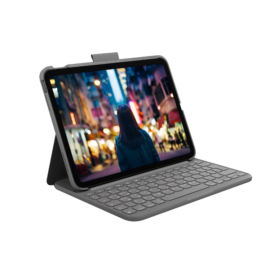 LOGITECH Slim Folio Keyboard Case with Wireless Bluetooth Keyboard Combo for iPad (10th Generation)