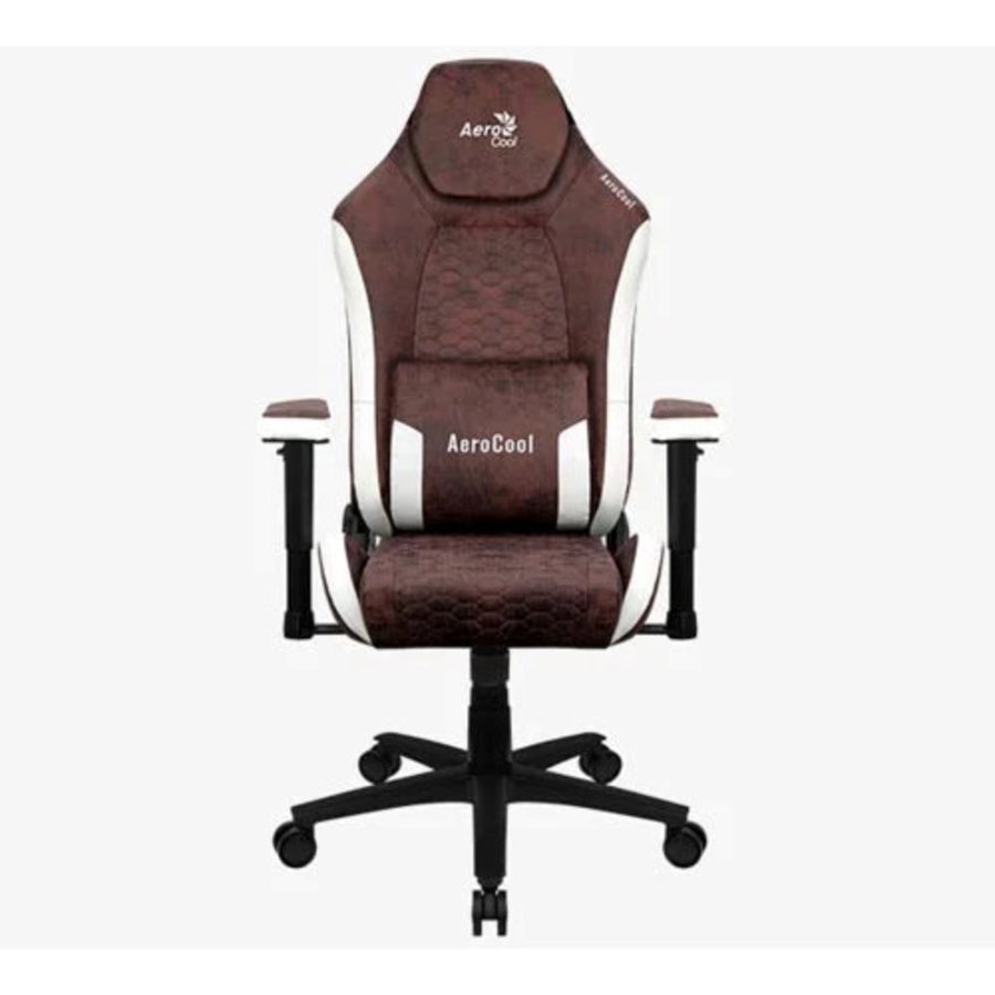AEROCOOL Crown Aerosuede Gaming Chair (Burgundy Red)