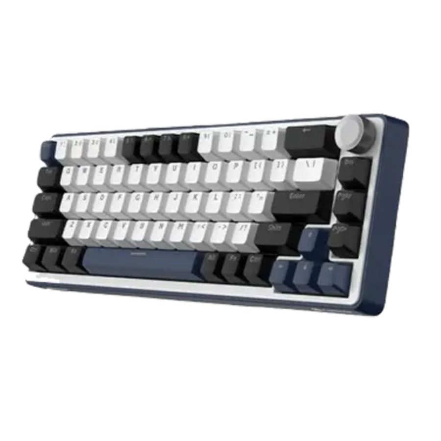 KARNAGE Sentinel 65% Wired Mechanical RGB Wireless Gaming Keyboard (White / Blue) (Red Switches) (EVM-WDK-513-WB)