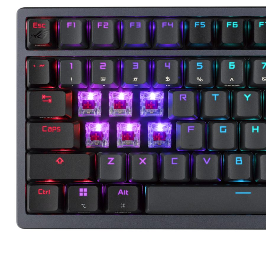 ASUS ROG Azoth 75% Mechanical RGB Tri-Mode Wireless Gaming Keyboard (Black) (ROG NX mechanical switches) - picture 3