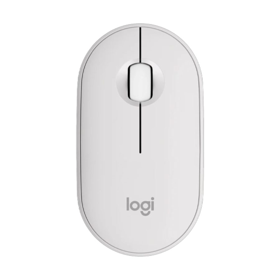 LOGITECH Pebble 2 M350s Wireless Ambidextrous Gaming Mouse (910-006986) (4000DPI / 3 Macro Button) (Tonal White)