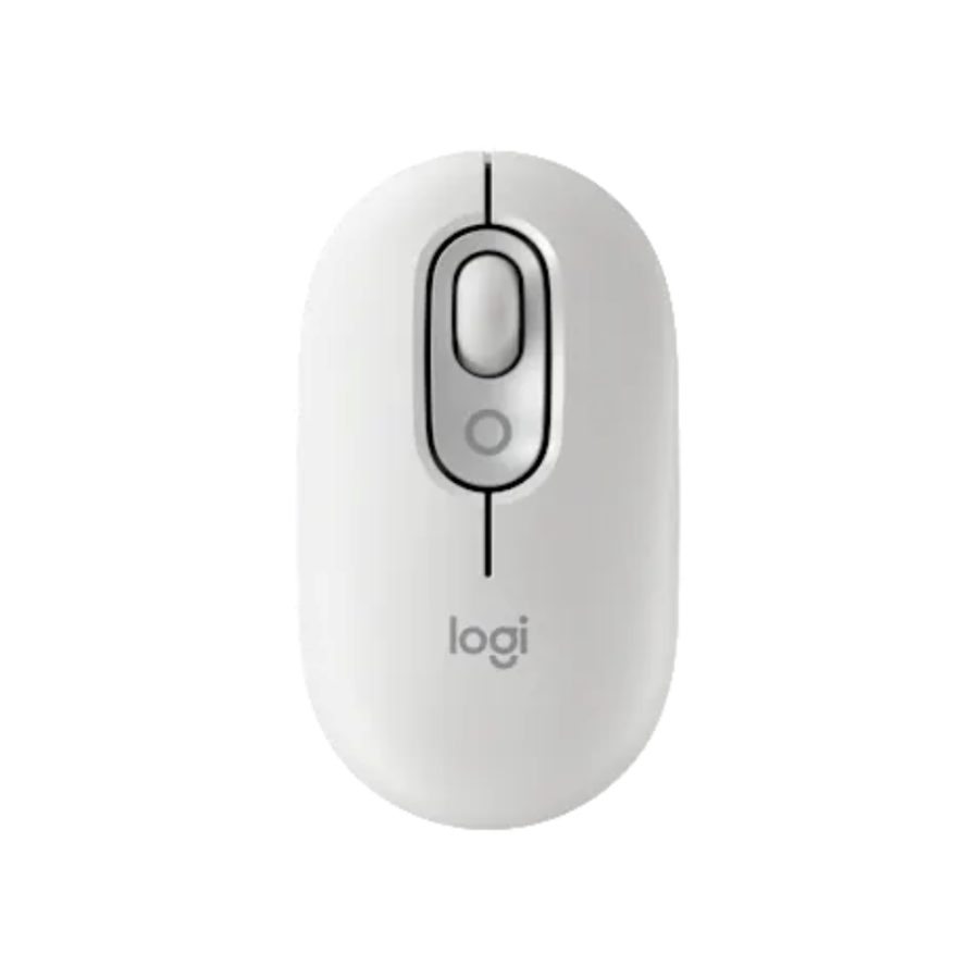 LOGITECH POP Icon Wireless Ambidextrous Gaming Mouse (910-007400) (4000DPI / 4 Macro Button) (Off White)