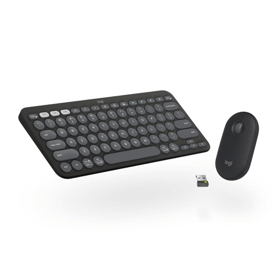 LOGITECH Pebble 2 60% Wireless Mouse and Keyboard Combo (Graphite) (920-012187)