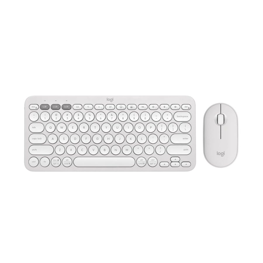 LOGITECH Pebble 2 60% Wireless Mouse and Keyboard Combo (White) (920-012188)