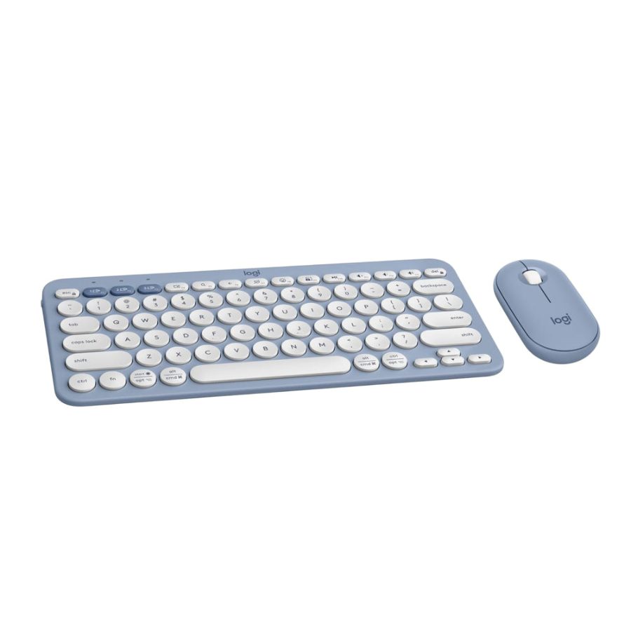 LOGITECH Pebble 2 60% Wireless Mouse and Keyboard Combo (Blue) (920-012190)