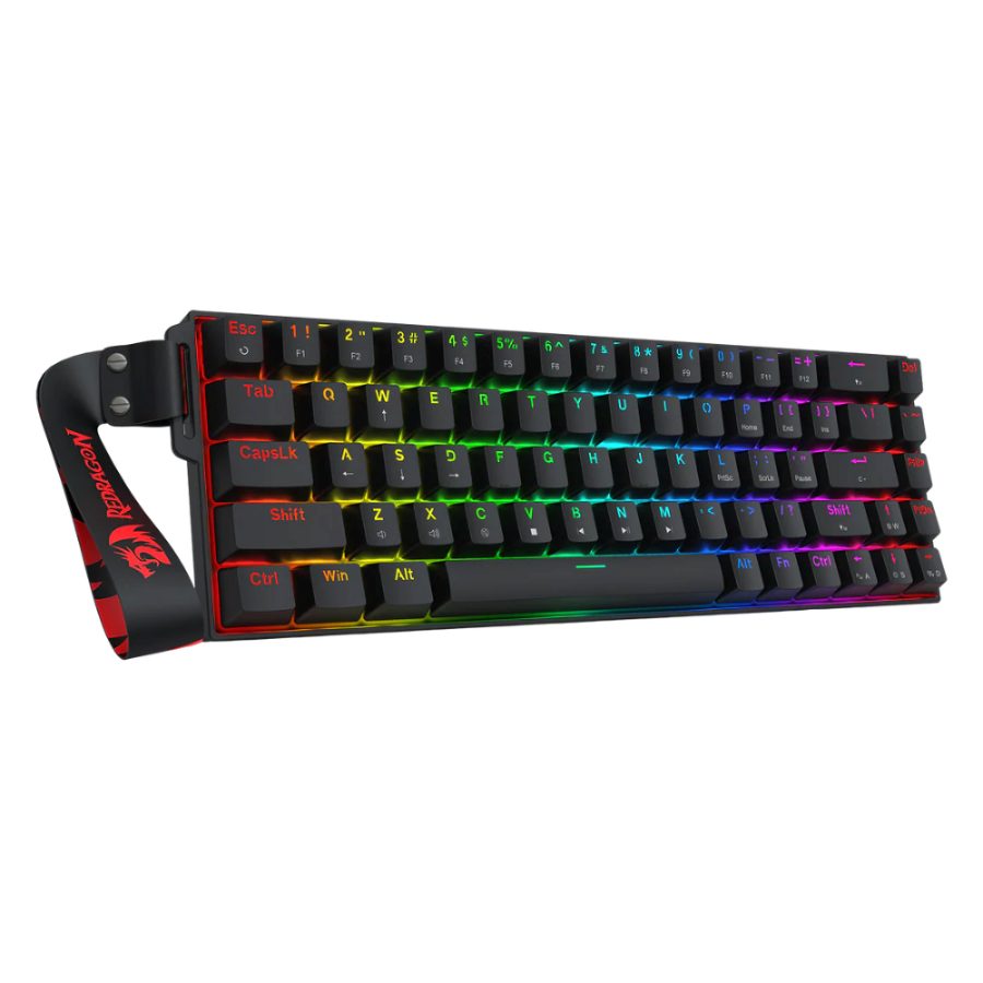 REDRAGON Castor K631 HE 60% Mechanical RGB Wired Gaming Keyboard With Strap (Black) (Magnetic Switches)