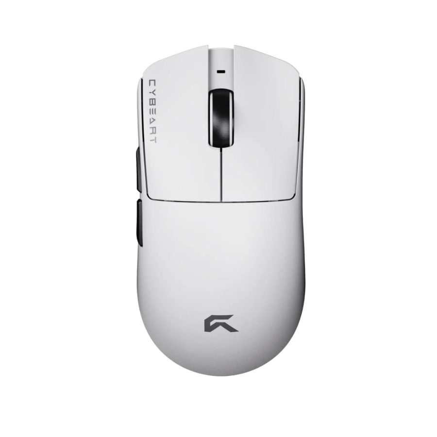 CYBEART Artemis 1K Wireless Tri Mode Ambidextrous Gaming Mouse (White) (24000DPI / 5 Macro Buttons)