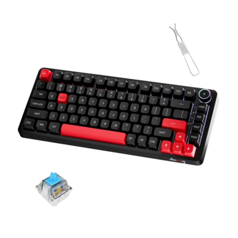 DAWG HighKey 718 75% RGB Wireless Mechanical Gaming Keyboard (Black) (Blue Tactile Switch) - picture 2