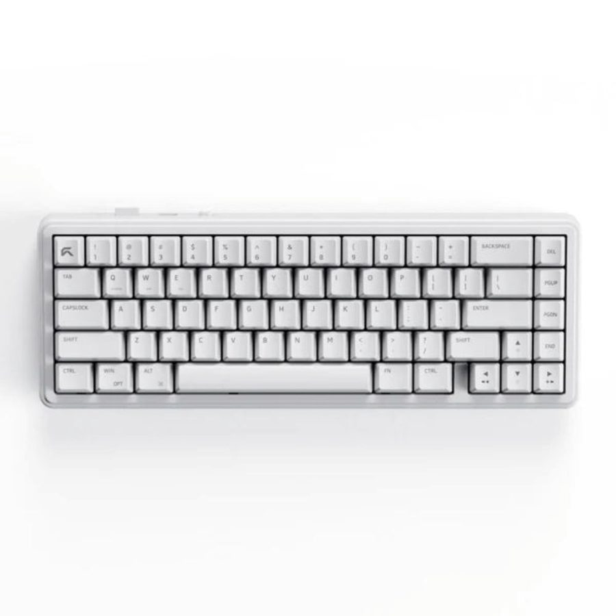 CYBEART Akula 65 Tri Mode 65% Compact RGB Mechanical Gaming Keyboard (White) (MKI Gen 1 Linear Switch)