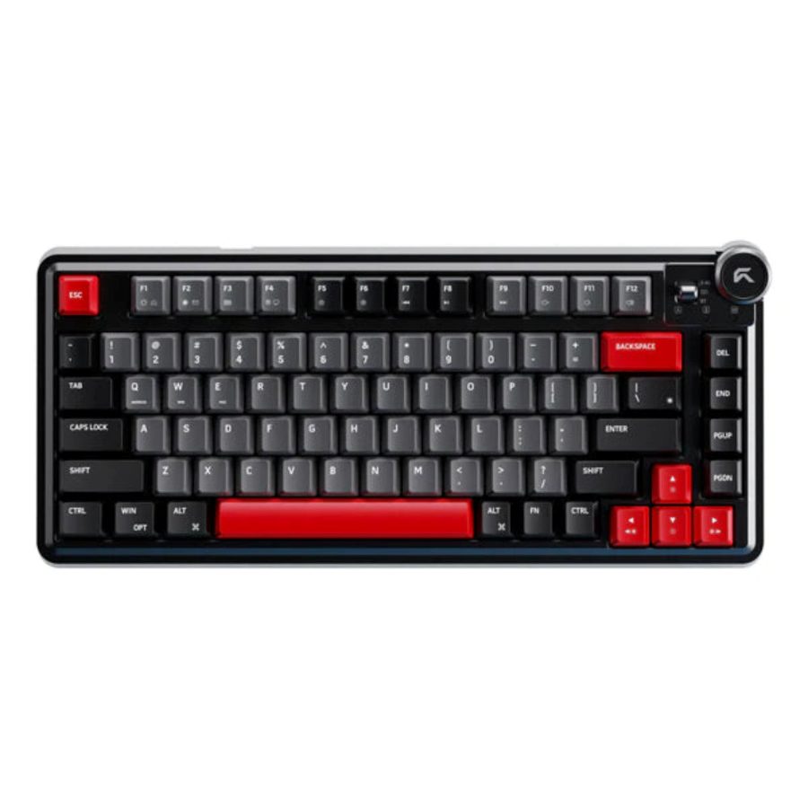 CYBEART Nighthawk 75% TKL Tri Mode RGB Mechanical Wireless Gaming Keyboard (Black/Red) (CYBEART MKII Gen 1 Linear Switch)
