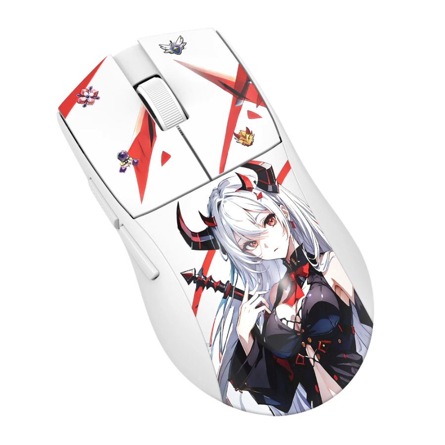 REDRAGON Eisa K1NG M916 Pro Wireless Anime Editon Ergonomic Gaming Mouse (26000DPI / 5 Macro Buttons) (White) - picture 3