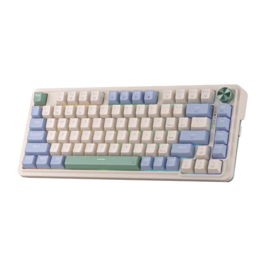 REDRAGON K673 Ucal Pro 65% Mechanical RGB Wireless Gaming Keyboard (Vintage Blue) (Linear Red Switches) - picture 2