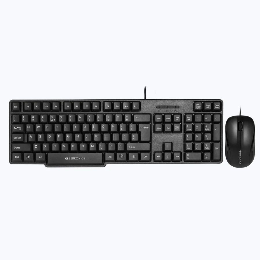 ZEBRONICS Judwaa 850 1200DPI Wired Keyboard and Mouse Combo (Black)