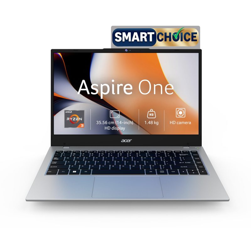 Acer Aspire One Laptop (Ryzen 3-7320U/ 8GB Lpddr 5 RAM/ 256GB SSD/ 14 inch/ Windows 11 Home) A114-43