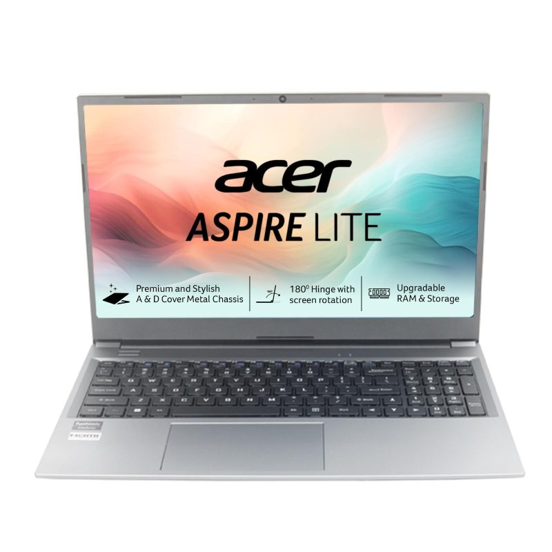 Acer Aspire Lite Laptop (Ryzen 3-5400U/ 8GB DDR4 RAM/ 512GB SSD/ 15.6 inch/ Windows 11 Home) AL15-41 - Gray - B0F845SQKD