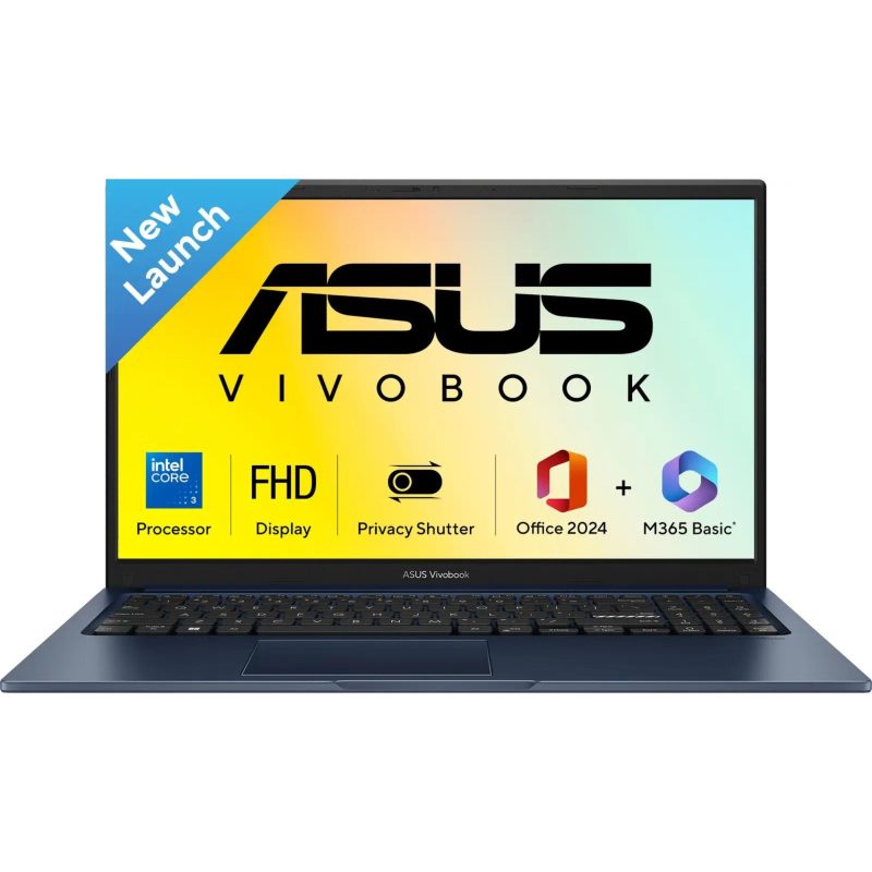 ASUS Vivobook 15 Laptop (Core 3 100U/ 16GB DDR5 RAM/ 512GB SSD/ 15.6 inch/ Windows 11 Home) X1504VAP-BQ1342WS