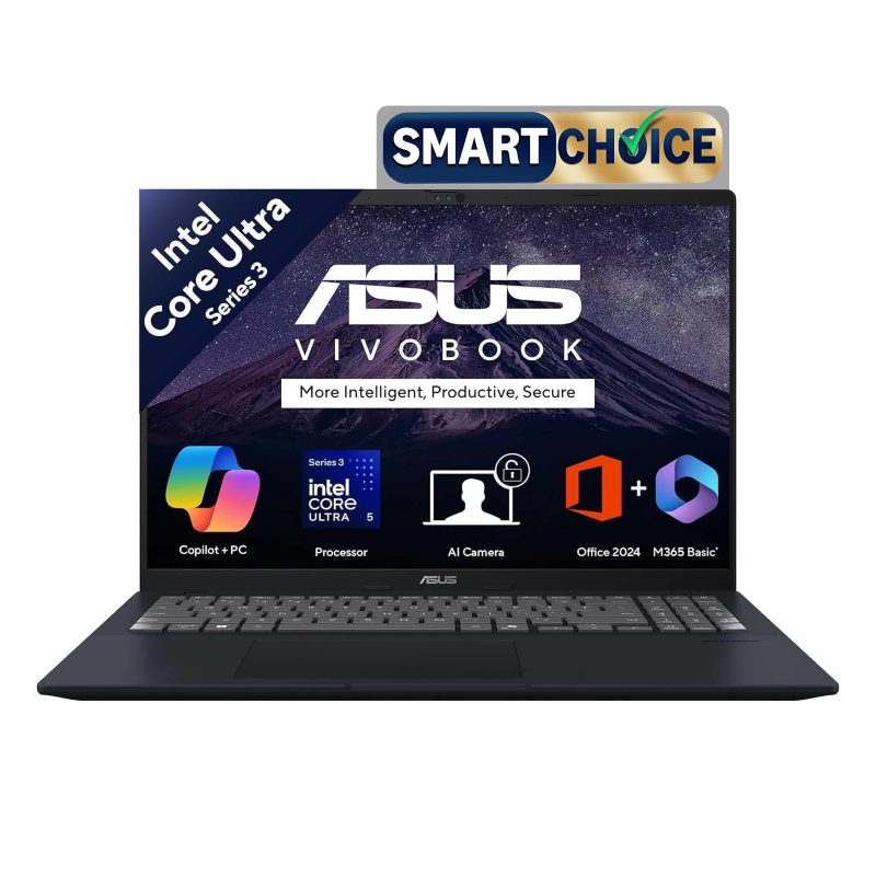 ASUS Vivobook 16 Laptop (Core Ultra 5 325/ 16GB DDR5 RAM/ 512GB SSD/ 16 inch/ Windows 11 Home) X1607AA-MB037WS