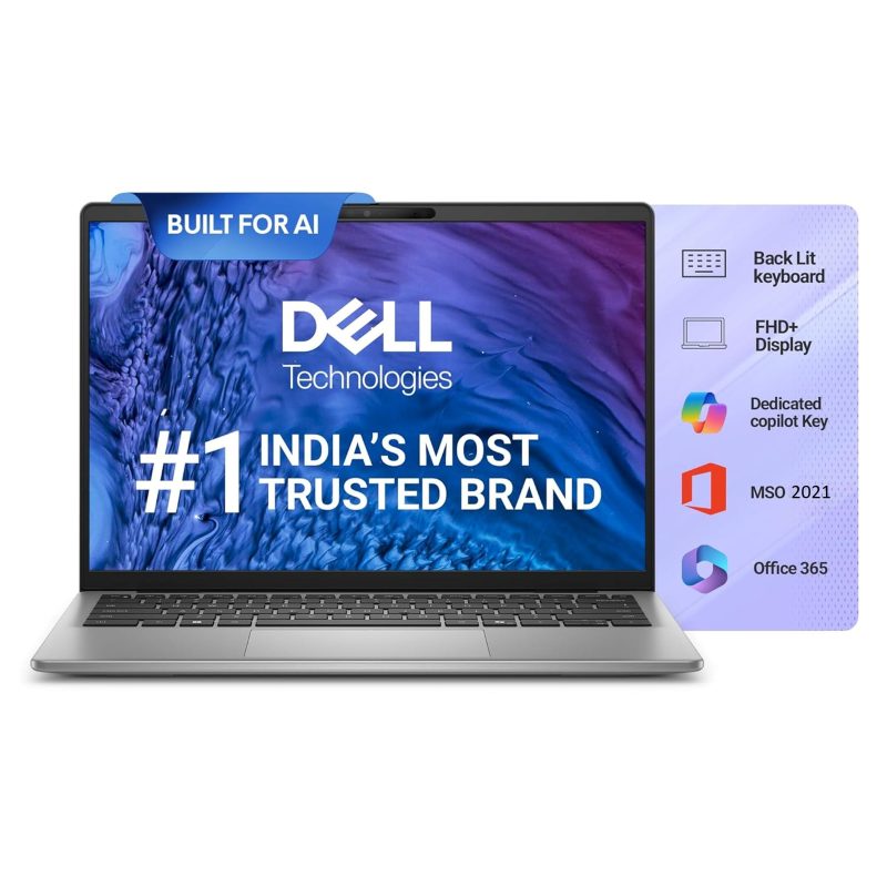 Dell Inspiron Laptop (Snapdragon X Plus X1P-64-100/ 16GB LPDDR5X, LPDDR5X, LPDDR5X RAM/ 512GB SSD/ 14 inch/ Windows 11 Home) Snapdragon X Plus X1P-64-100 10C