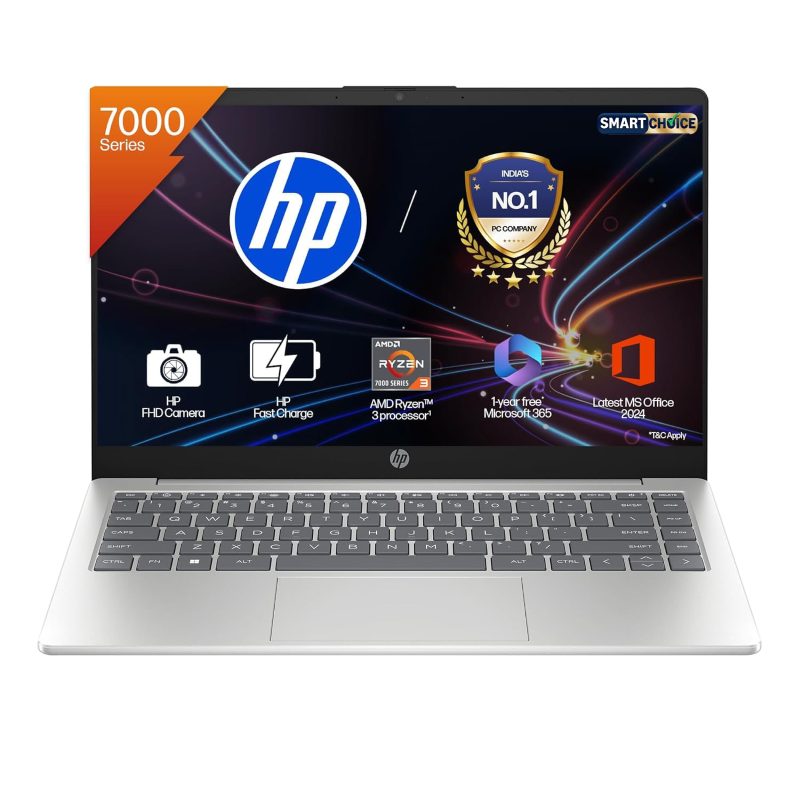 HP 15 Smartchoice Laptop (Ryzen 3 7320U/ 8GB DDR4 RAM/ 512GB SSD/ 15.6 inch/ Windows 11 Home) BV2W0PA