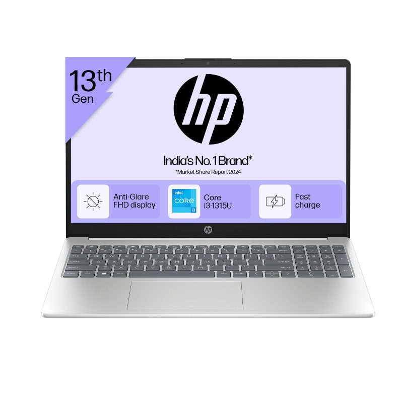 HP 15 Laptop (Core i3-1315U/ 8GB DDR4 RAM/ 512GB SSD/ 15.6 inch/ Windows 11 Home) 91Q92PA