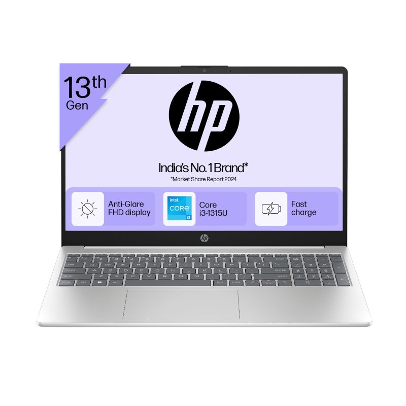 HP Laptop 15 Laptop (Core i3-1315U/ 8GB DDR4 RAM/ 512GB SSD/ 15.6 inch/ Windows 11 Home) 15-FD0569TU