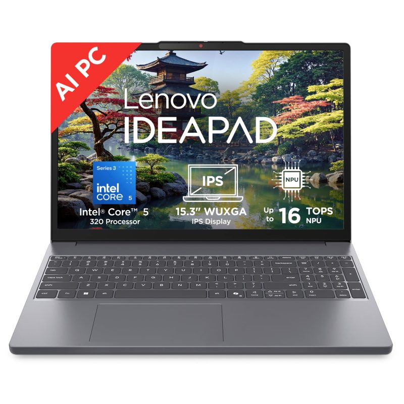 Lenovo IdeaPad Slim 3 Laptop (Core 5 320/ 16GB DDR5 RAM/ 512GB SSD/ 15.3 inch/ Windows 11 Home) 15IWC11