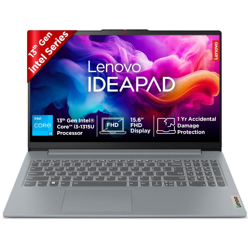 Lenovo IdeaPad Slim 3 Laptop (Core i3-1315U/ 8GB DDR5 RAM/ 512GB SSD/ 15.6 inch/ Windows 11 Home) 15IRU8 - Arctic Grey