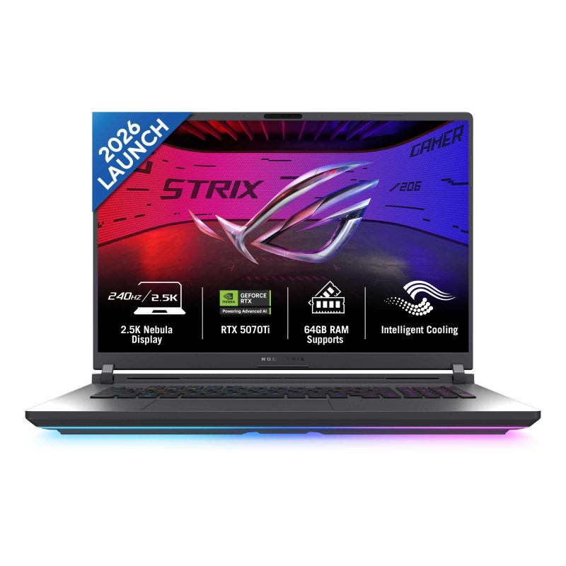 ASUS ROG Strix G18 Gaming Laptop (Core Ultra 9/ 32GB DDR5, DDR5 32GB RAM/ 1TB SSD/ 18 inch/ RTX 5070 Ti-12GB/ Windows 11 Home) G815LR-TT292WS