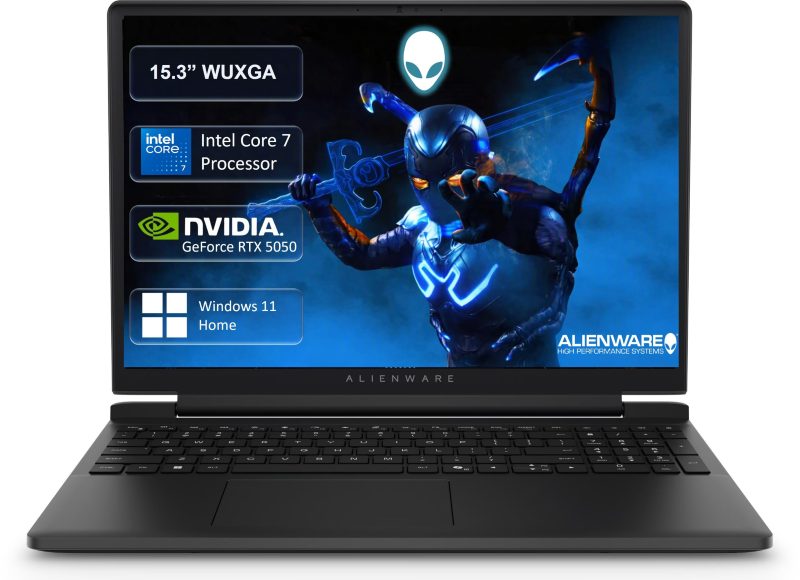 Dell Alienware Da15260 Laptop Gaming Laptop (Core 7 240H/ 16GB DDR5 RAM/ 512GB SSD/ 15.3 inch/ NVIDIA GeForce RTX 5050 8GB/ Windows 11 Home) Dell Alienware Da15260 Laptop