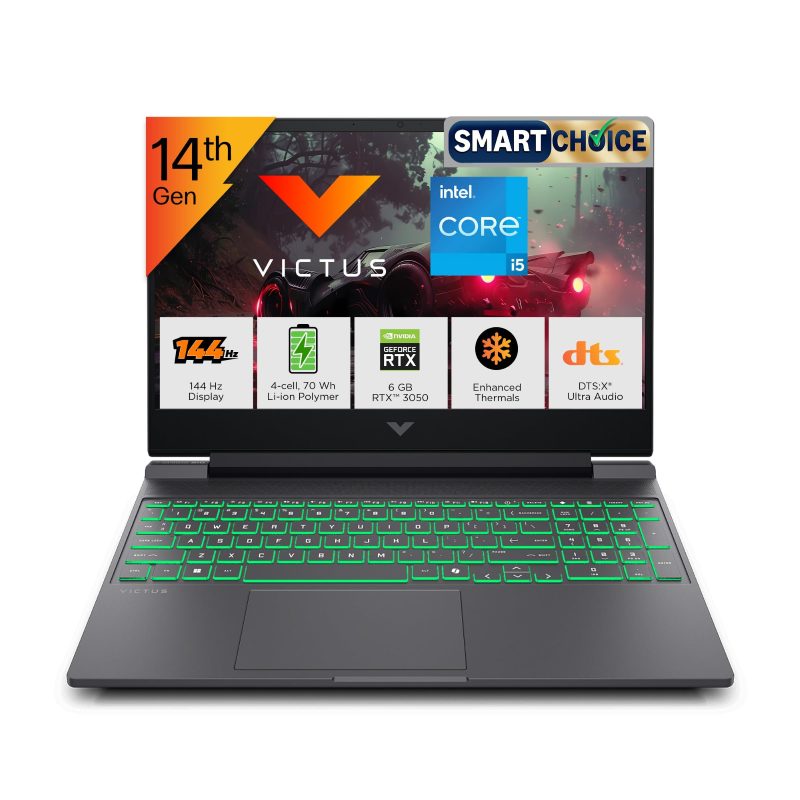 HP Smartchoice Victus Gaming Laptop (Core i5-14450HX/ 24GB DDR5 RAM/ 512GB SSD/ 15.6 inch/ RTX 3050/ Windows 11 Home) C2JQ4PA