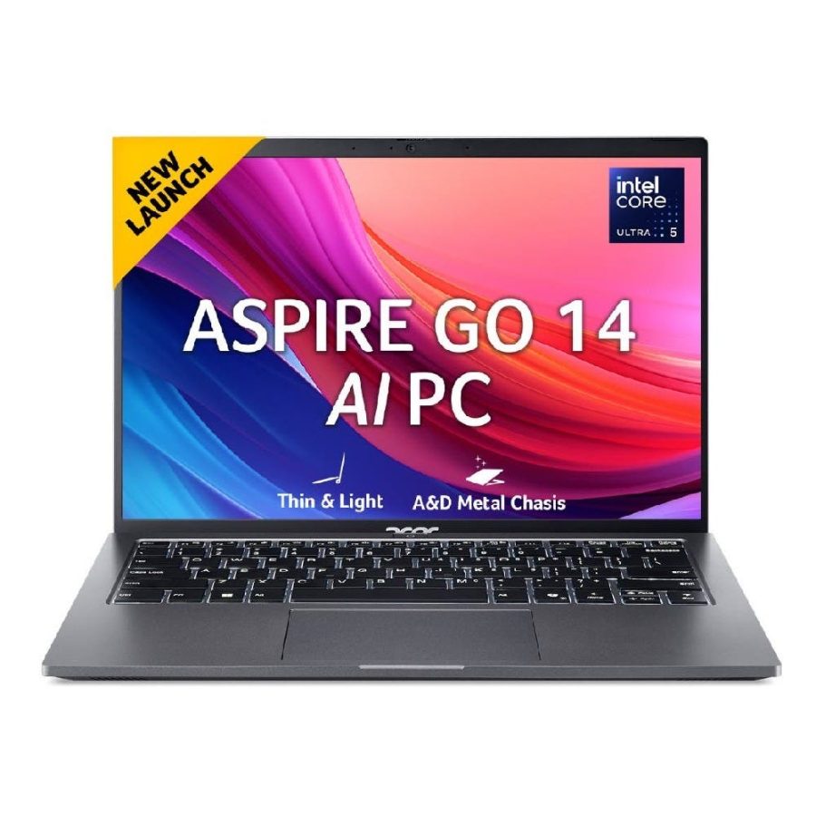 Acer Aspire Go 14 AG14-71M Laptop (Intel Core Ultra 5/ 16GB DDR5 RAM/ 512GB SSD/ 14 Inch (35.56 cm) WUXGA IPS Display/ Intel Graphics/ Windows 11/ MS-Office) NX.JF5SI.001