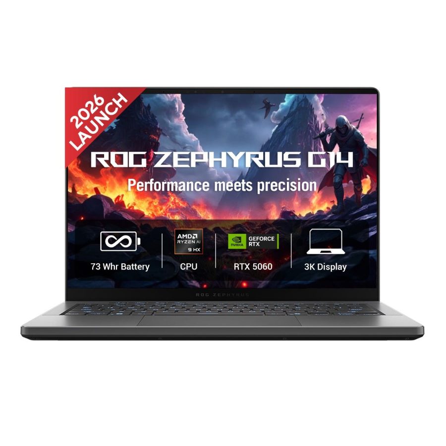 Asus ROG Zephyrus G14 Gaming Laptop (AMD Ryzen AI 9/ 32GB RAM/ 2TB SSD/ 14 Inch (35.56 cm) 3K OLED ROG Nebula HDR Display/ 8GB-NVIDIA GeForce RTX 5060 Graphics/ Windows 11/ MS-Office) GA403GM-SY132WS