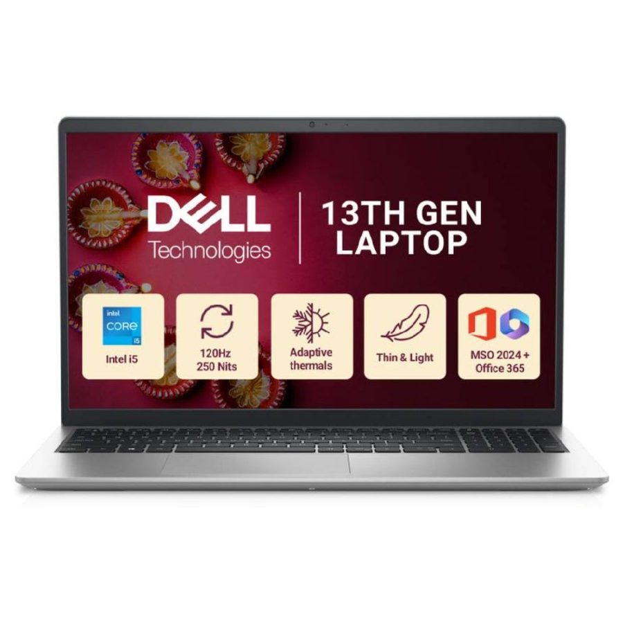 Dell DC 15250 Laptop (13th Gen Intel Core i5/ 16GB RAM/ 1TB SSD/ 15.6 Inch (39.62 cm) FHD IPS Display/ Intel UHD Graphics/ Windows 11/ MS-Office) ODC1525001301RINS1