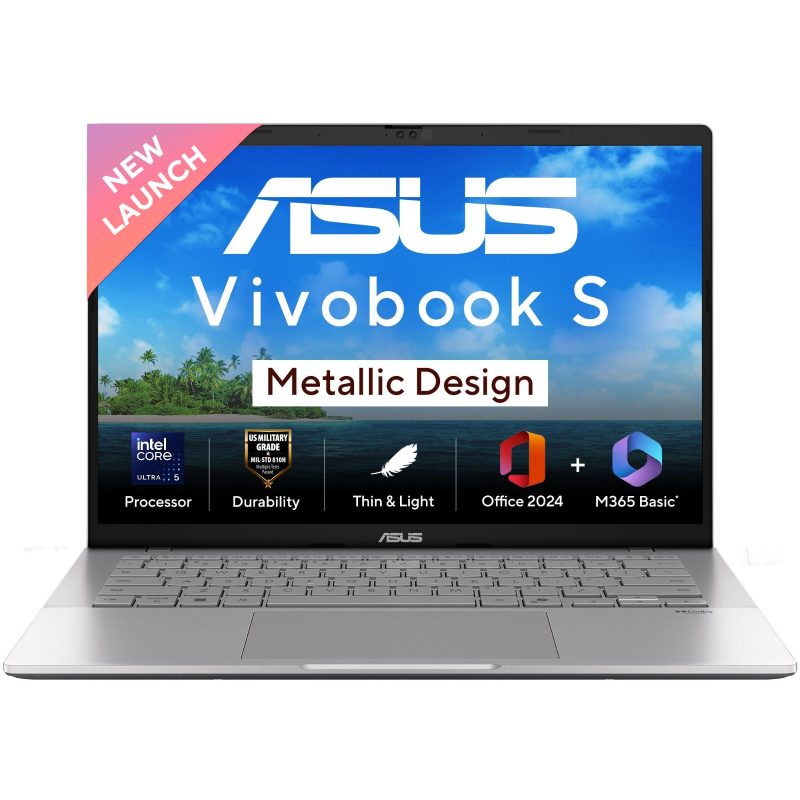 ASUS Vivobook S14 Laptop (Core Ultra 5 225H/ 16GB DDR5 RAM/ 512GB SSD/ 14 inch/ Intel Graphics/ Windows 11 Home) S3407CA-LY060WS