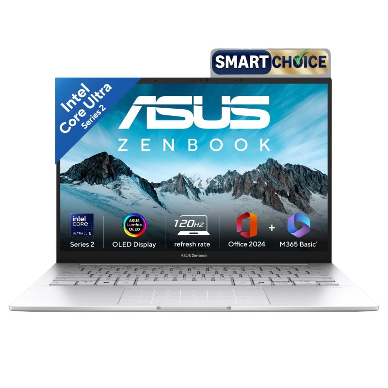 ASUS Zenbook 14 Laptop (Core Ultra 5/ 16GB LPDDR5X, LPDDR5X, LPDDR5X RAM/ 1TB SSD/ 14 inch/ Windows 11 Home) UX3405CA-PZ345WS