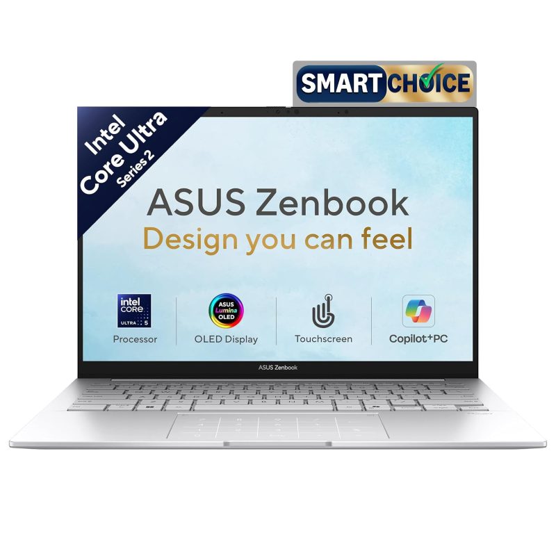 ASUS Zenbook 14 Laptop (Core Ultra 5 225H/ 16GB Lpddr 5 RAM/ 1TB SSD/ 14 inch/ Intel Graphics/ Windows 11 Home) UX3405CA-QL1111WS