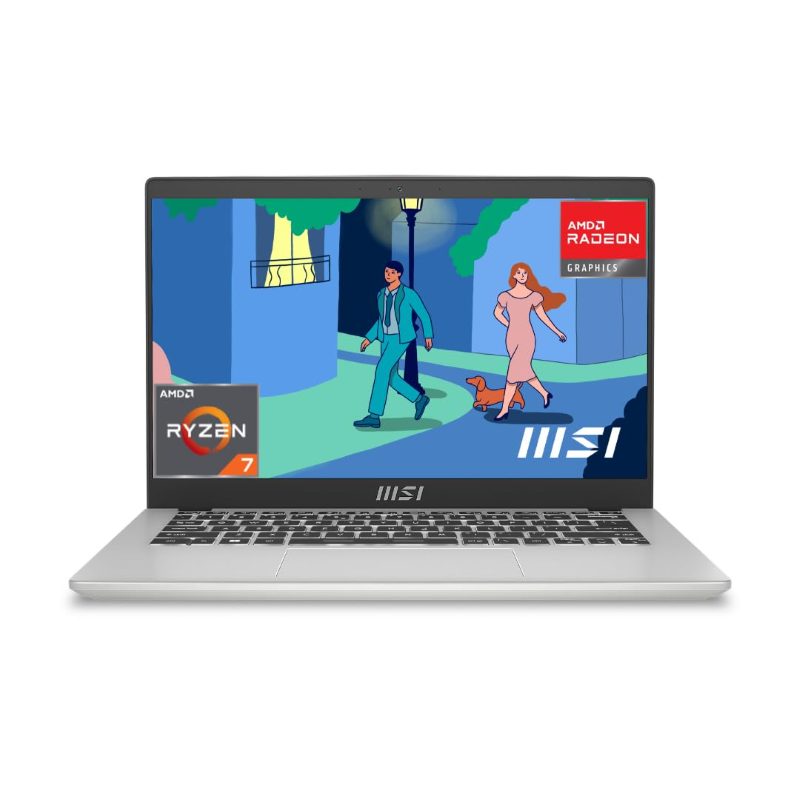 MSI Modern 14 C7M Laptop (Ryzen 7 7730U/ 16GB DDR4 RAM/ 512GB SSD/ 14.2 inch/ Dedicated/ Windows 11 Home) 9S7-14JK12-101