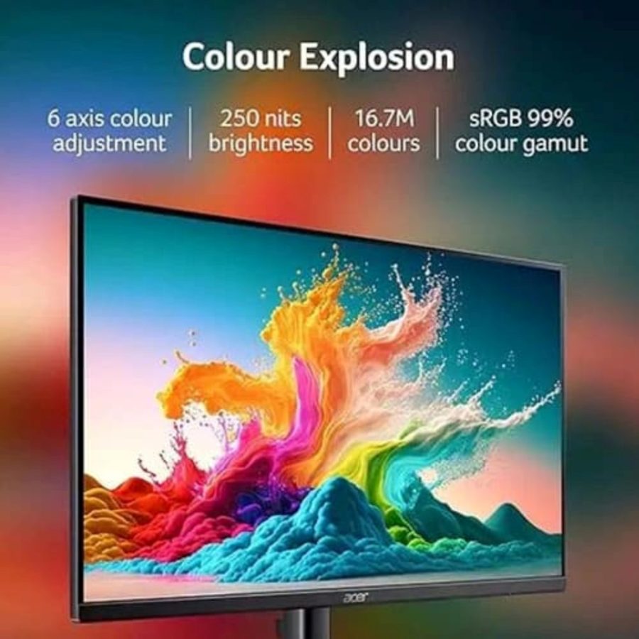ACER EK240Y P6BI 24 Inch FHD 144Hz IPS Panel 99% SRGB 1MS AMD FreeSync Gaming Monitor - picture 2