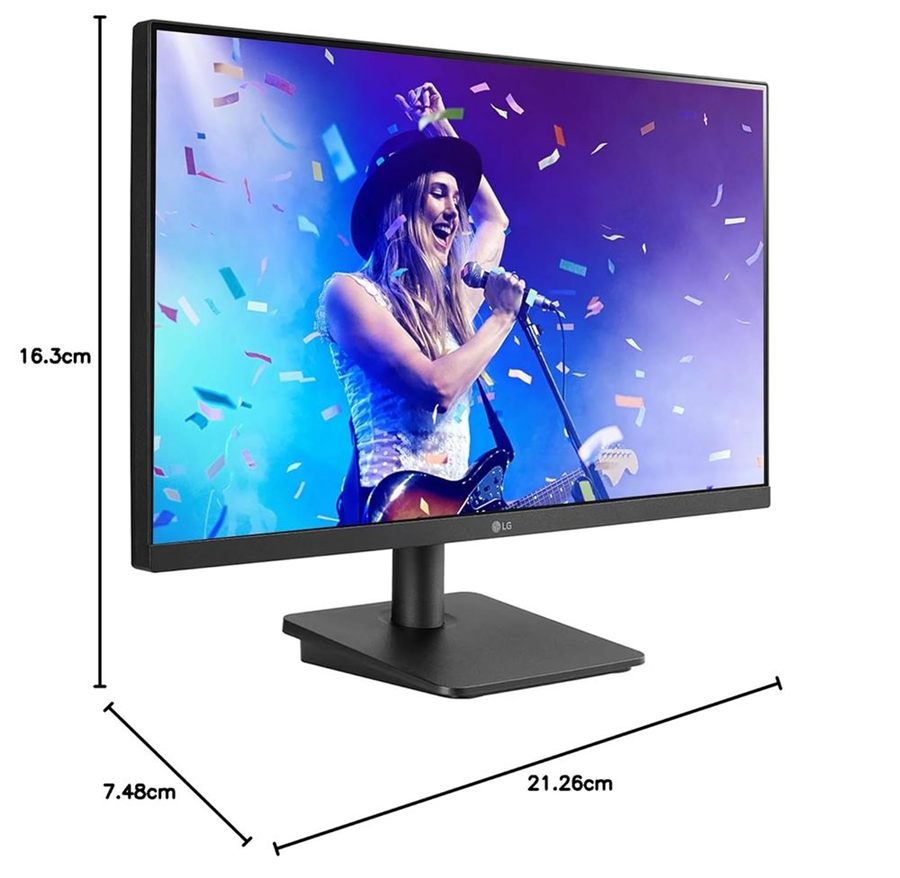 LG 24MP400 24 Inch FHD 75Hz IPS Panel 99% SRGB 5MS AMD Freesync IPS Gaming Monitor (Black)