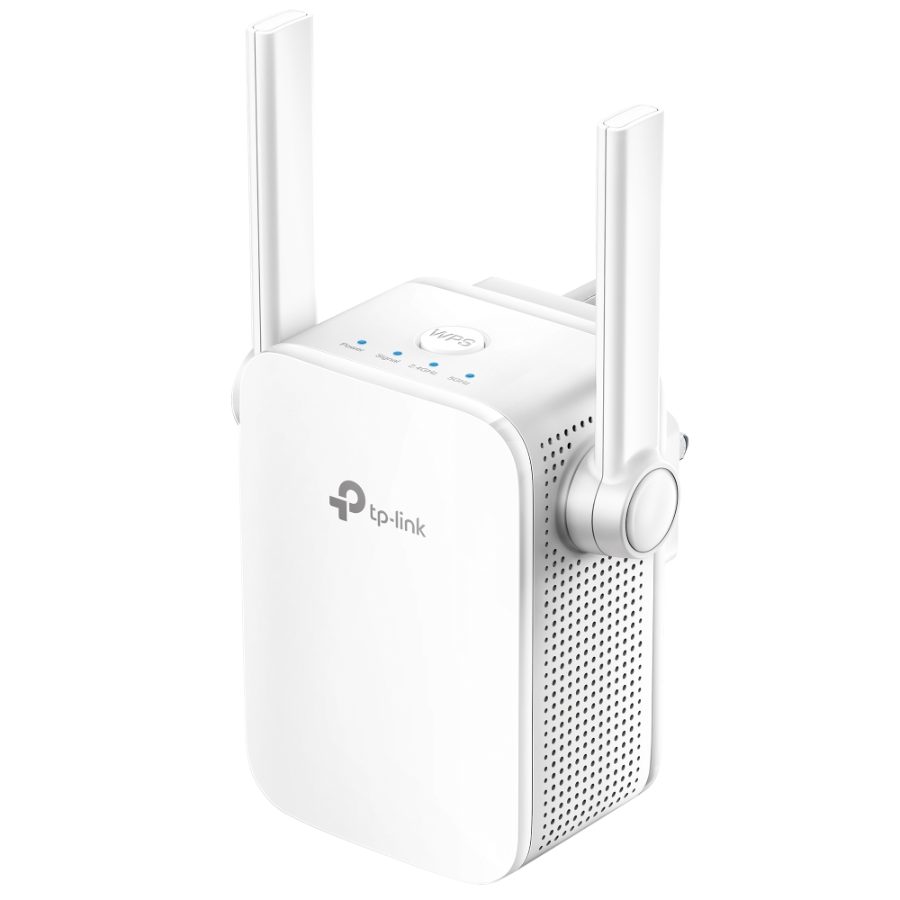 TP-Link RE205 Wi-Fi range extender; 5 Ethernet ports; 1000 Mbps (listed as extender/switch)