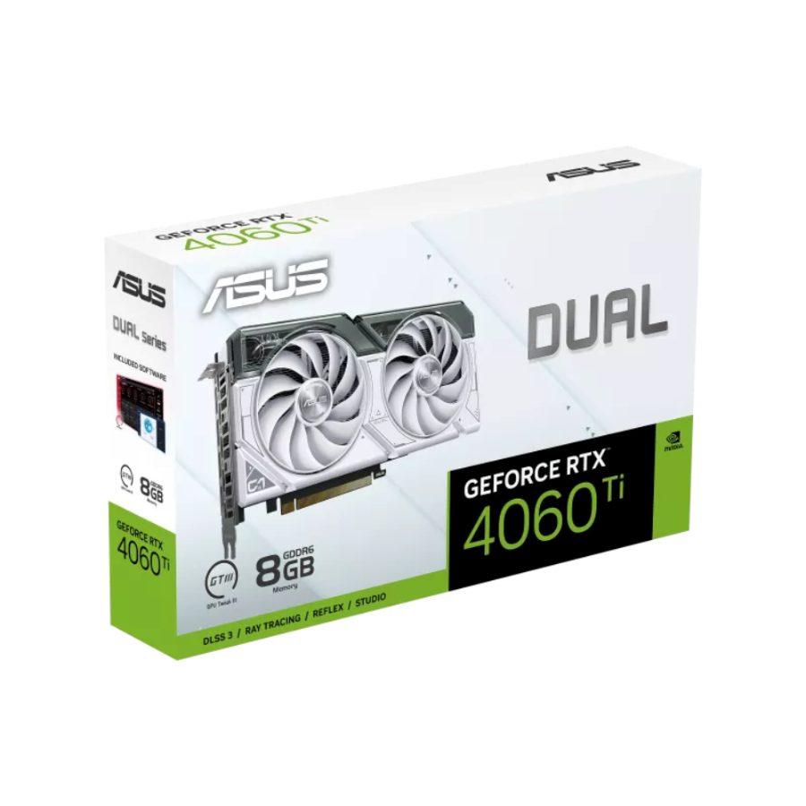 ASUS Dual GeForce RTX 4060 Ti 8GB White Nvidia Graphic Card