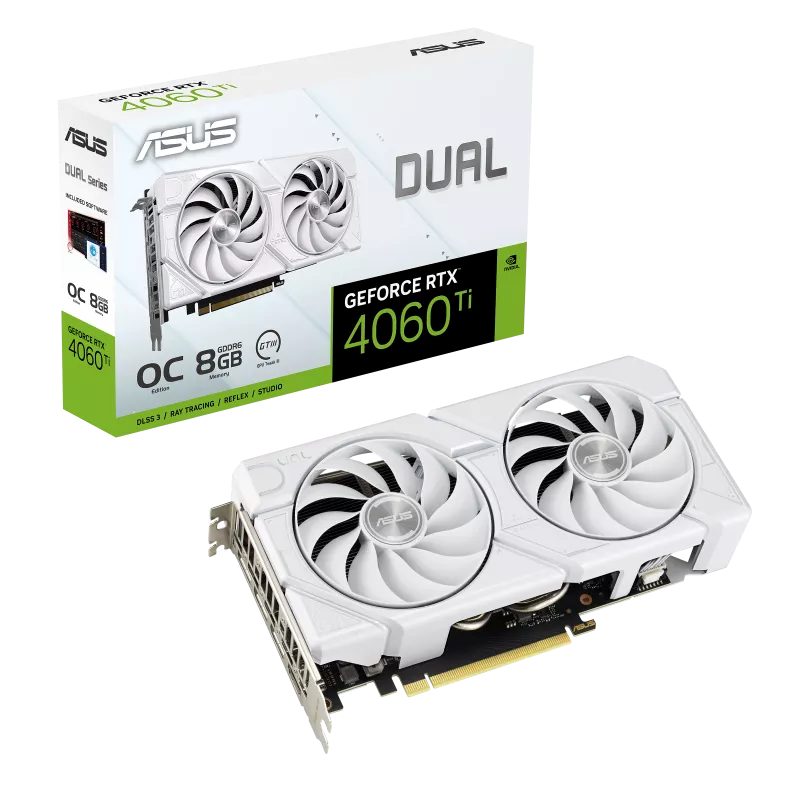 ASUS Dual GeForce RTX 4060 Ti EVO 8GB OC White Graphic Card