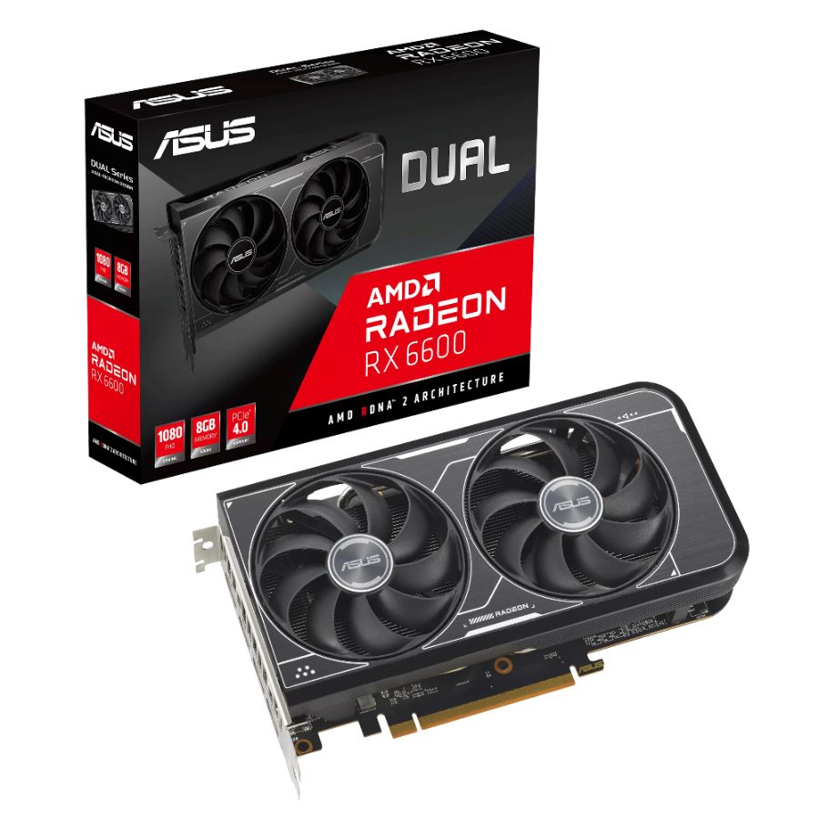 ASUS Dual Radeon RX 6600 V3 8GB AMD Graphics Card