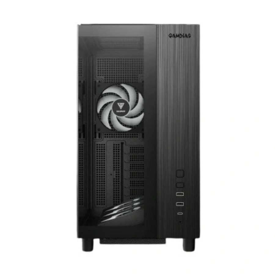 GAMDIAS Atlas M4 ARGB ATX Mid Tower Cabinet (Black) - picture 3
