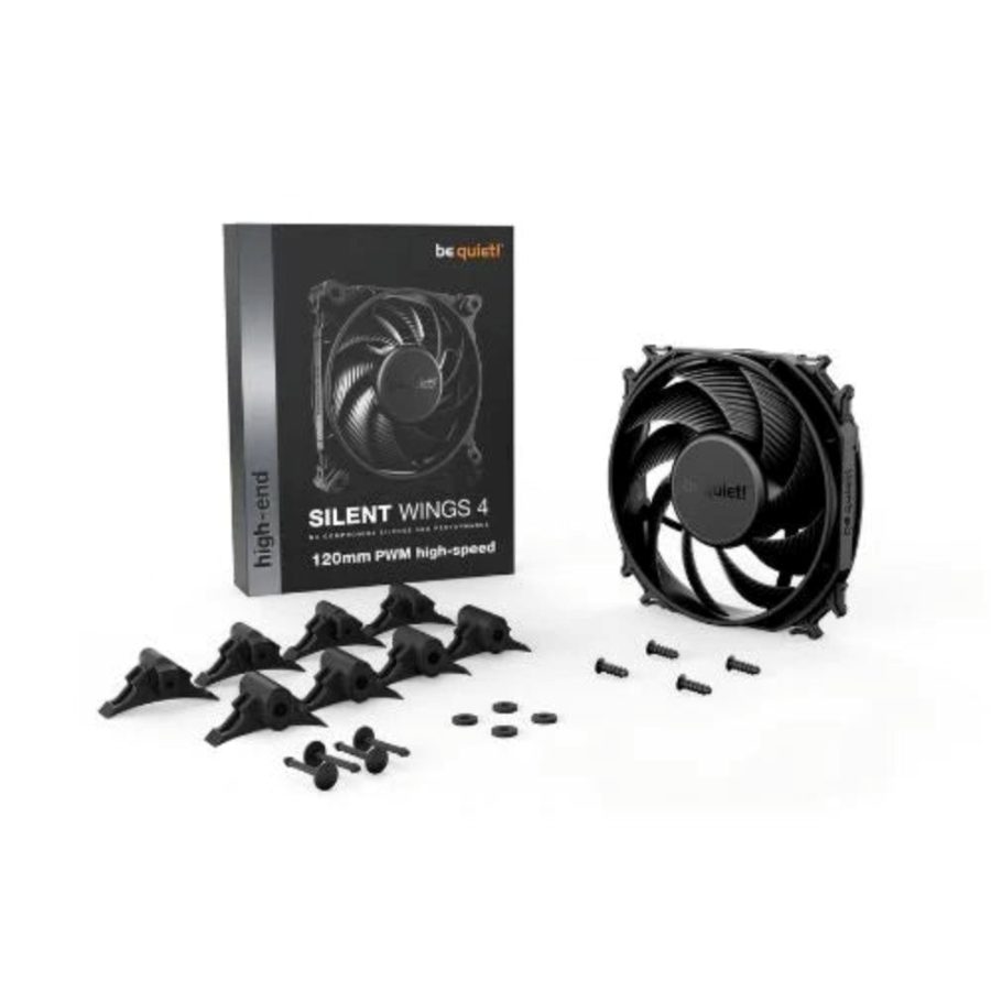 BE QUIET Silent Wings 4 120mm Non-RGB PWM High Speed Cabinet Fan (Black) (Single Pack) - picture 3