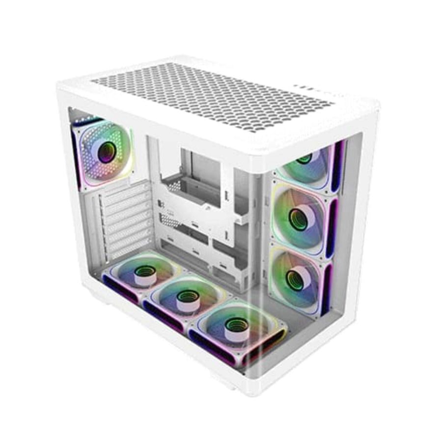 COOLER MASTER Elite 600 ARGB ATX Mid Tower Cabinet (White) - picture 3