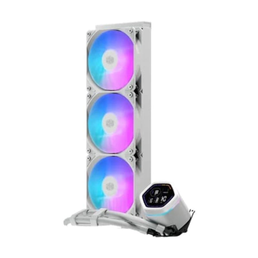 COOLER MASTER Masterliquid Core NEX Digital 360mm CPU Liquid Cooler (White) - picture 2
