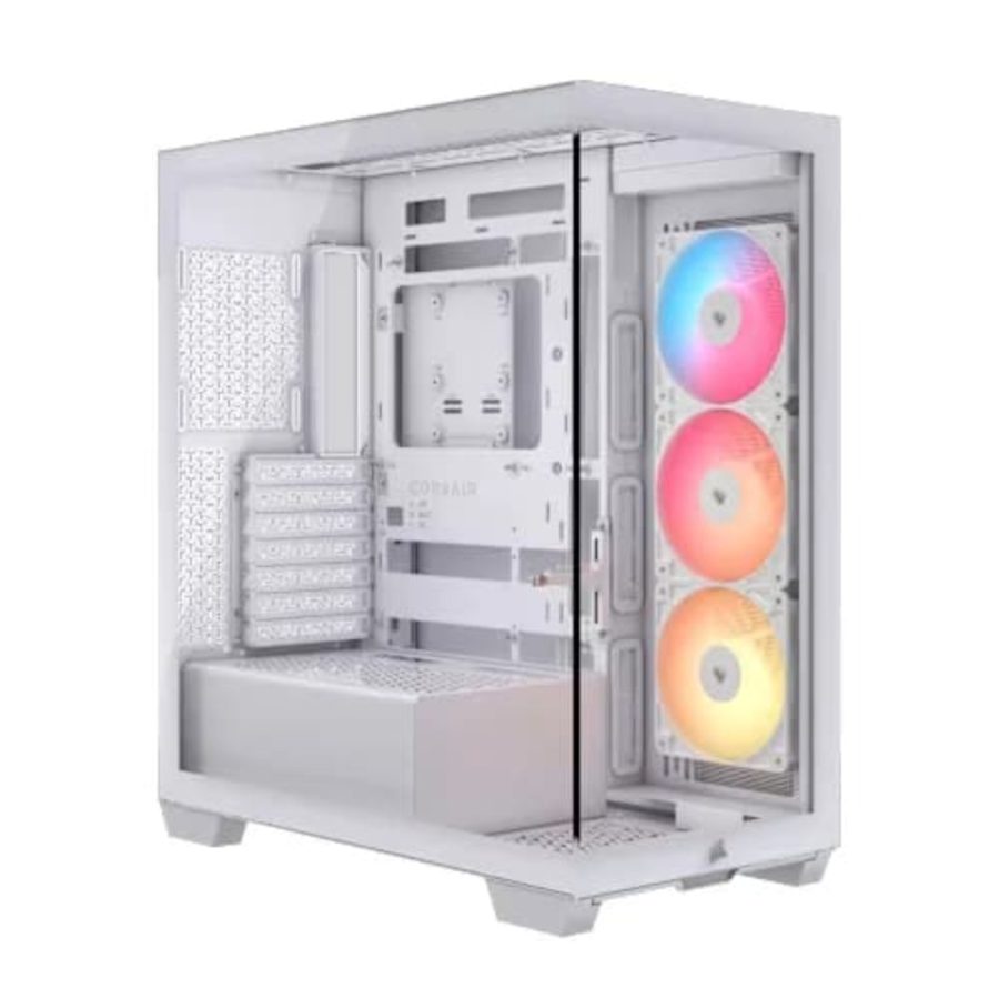 CORSAIR 3500X RS-R ARGB EATX Mid Tower Cabinet (White)