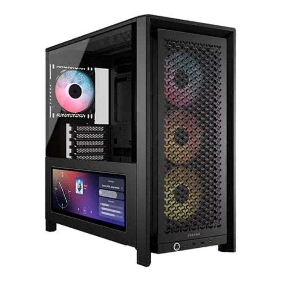 CORSAIR Frame 4000D LCD RS ARGB Premium EATX Mid Tower Cabinet (Black)