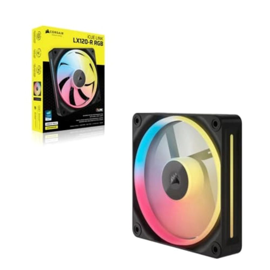 CORSAIR ICUE Link LX120-R 120mm RGB Expansion Cabinet Fans (Black) (Single Pack)